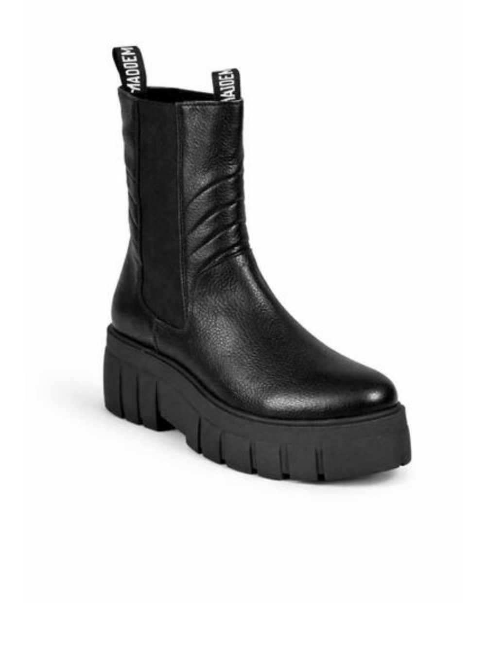 Steve Madden - Black Platform Azzy Leather Boot - (Women's) SIZE 10